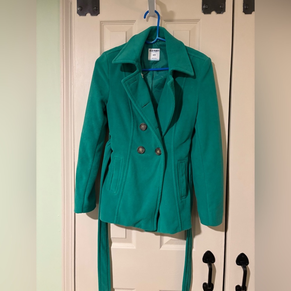 Green pea coat from Old Navyy